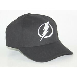 Tampa Bay Lightning Hat Cap Black Embroidered Logo Sport-Tek New NHL Hockey